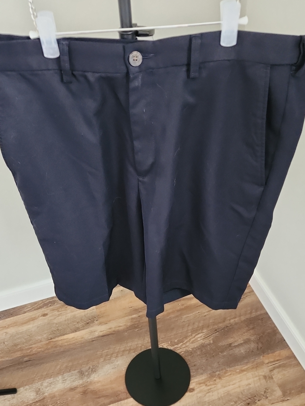 Men's Navy Casual Shorts Haggar Size 36